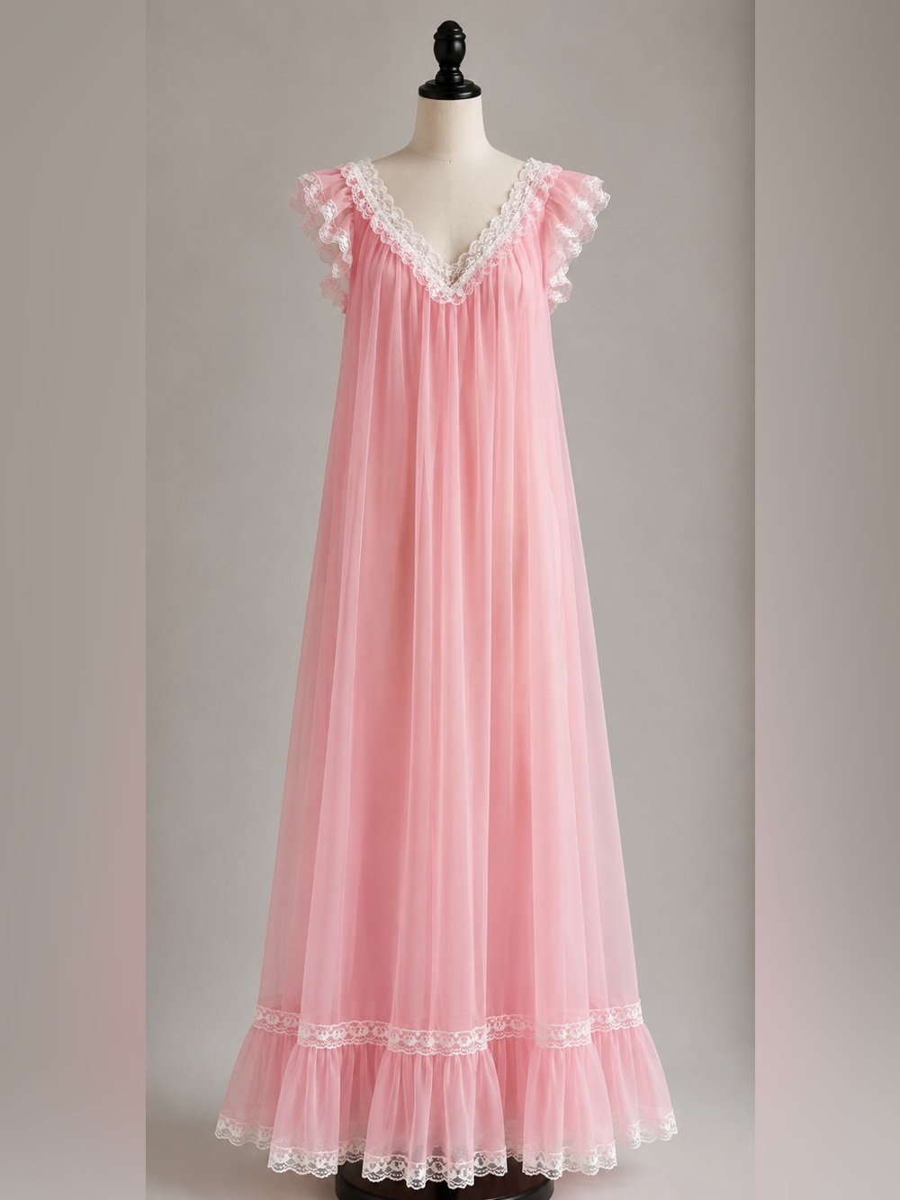Elegant Vintage Lace Nightgown